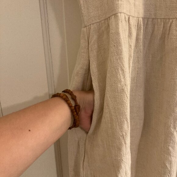 Main Street Exchange Cotton Modest Maxi Dress, Cottagecore, Renaissance Faire - Picture 6 of 9